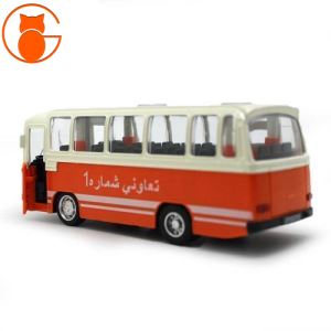 ماکت اتوبوس ایران پیما 3384 نارنجی مقیاس 1:72