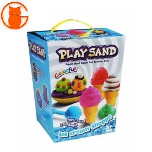 شن جادویی play sand مدل فروشگاه بستنی سطلی